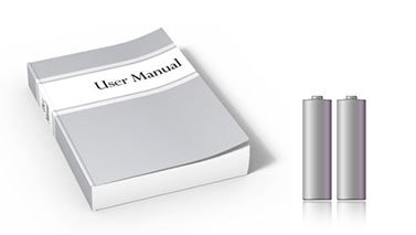 Batteries and user manual
