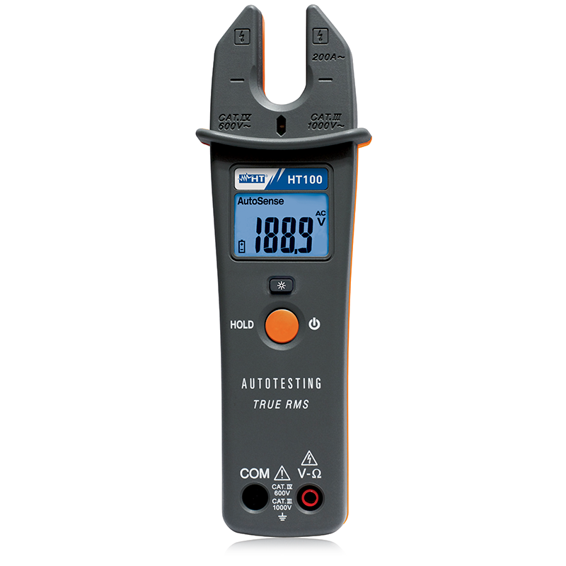 TRMS Clamp meter with open jaws for measures up to 200A AC