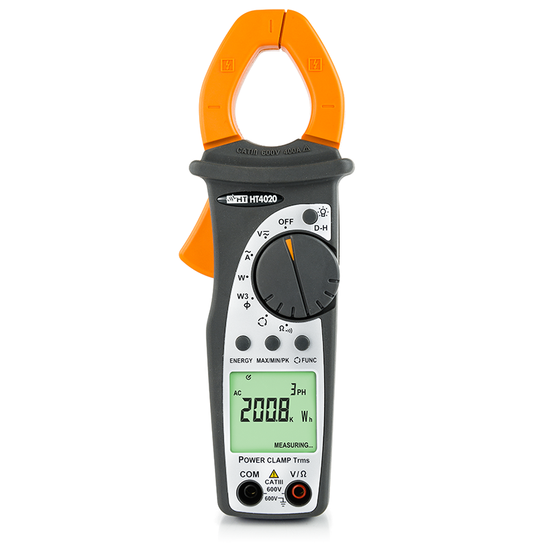 Professional clamp meter AC TRMS 400A with Power measurement