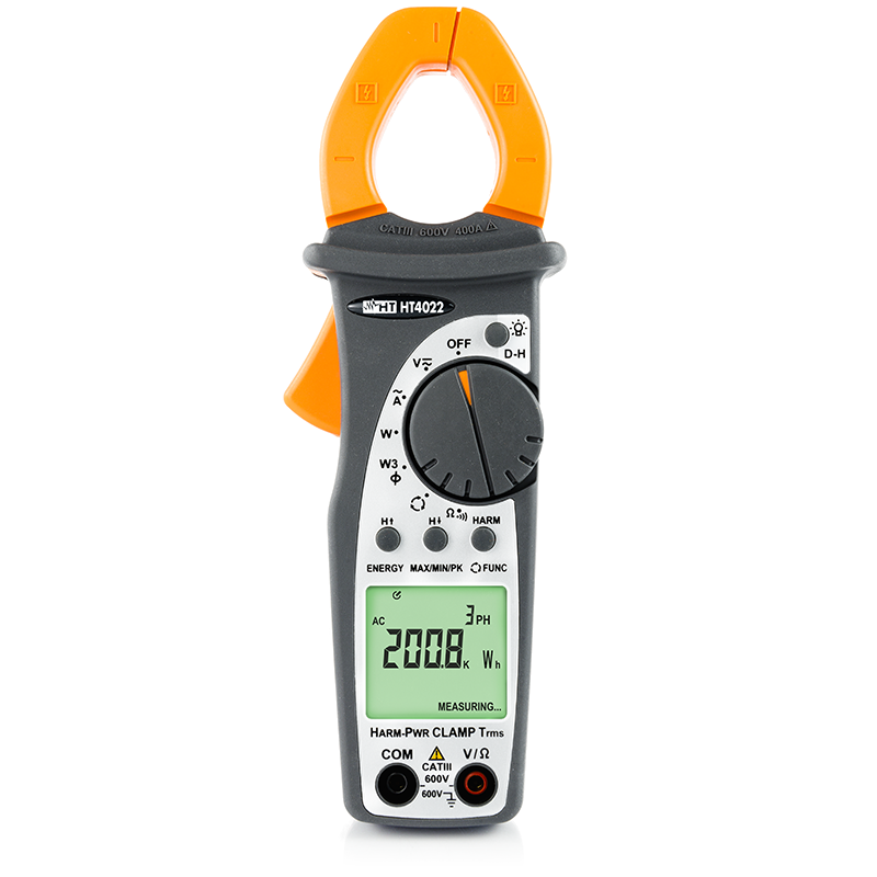 Professional clamp meter AC TRMS 400A with Power/Harmonics measurement